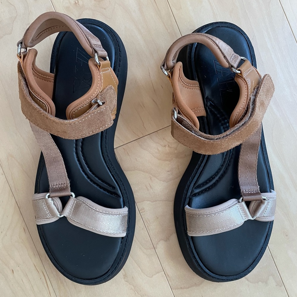 Zara platform sandals